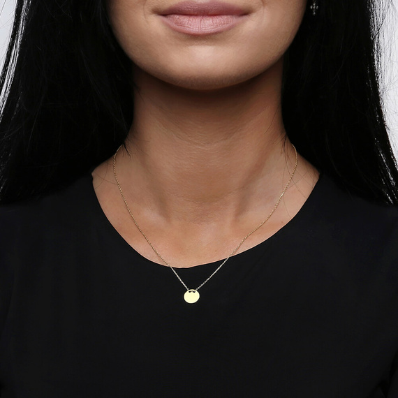 Goldene Halskette 585 Kreis