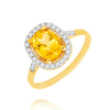 Goldring 585 Saphir 0,43 Karat Diamanten 0,14 Karat