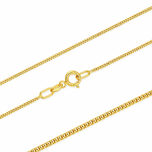 Goldkette 585 Panzerkette 1 mm Länge 50 cm