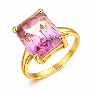 Goldring 585 Saphir 0,43 Karat Diamanten 0,14 Karat 