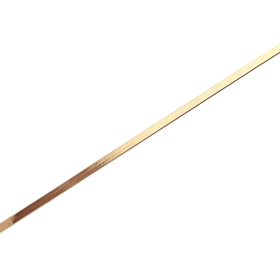 Goldband Halskette Adder 585 glatt 4 mm Länge 42-45 cm