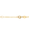 Gold Halskette 585 Zirkonia Anhänger Kette Knöchel 42 cm