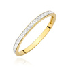 Goldring mit Diamanten rundherum 0,29 ct