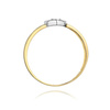 Gold Verlobungsring Herz mit 0,04 ct Diamant