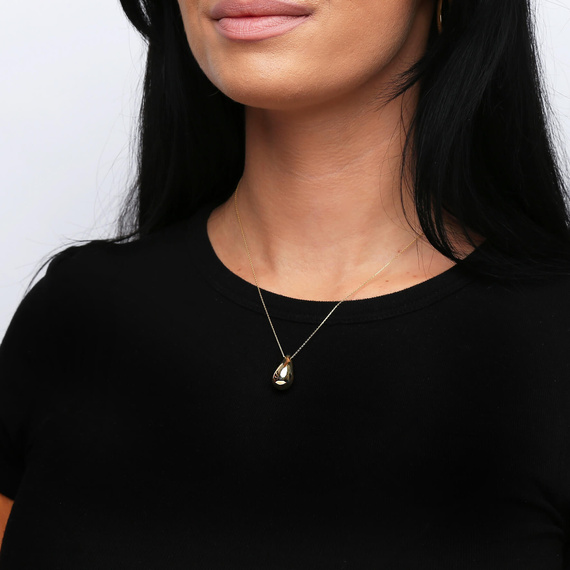 Goldtropfen-Halskette 585 Tränen 47-50 cm