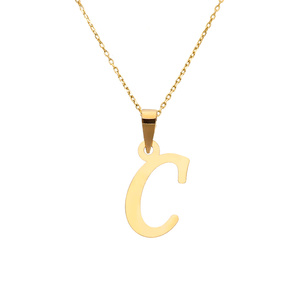 Gold-Anhänger 585 Buchstabe schräg C