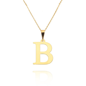 Gold-Anhänger 585 einfacher Buchstabe B Höhe 2 cm