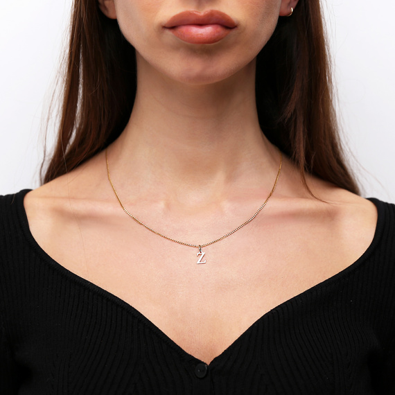 Goldanhänger 585 einfacher Kleinbuchstabe Z