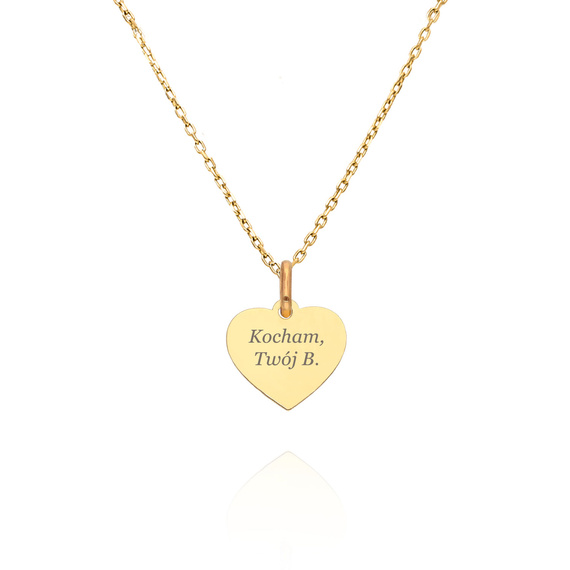 Gold 585 durchbrochener Herz-Anhänger