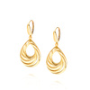 Goldohrringe 585 große hängende Tränen englische Schließe