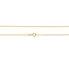 Goldkette 585 Gürteltier 1 mm Länge 45 cm