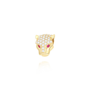 Gold 585 Charms Schmetterling Zirkonia Armband Anhänger