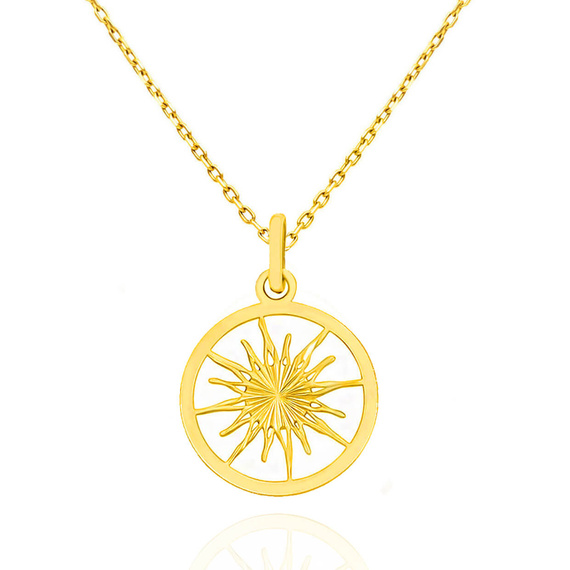 Gold-Anhänger Sonne 585 einfarbig Sonne