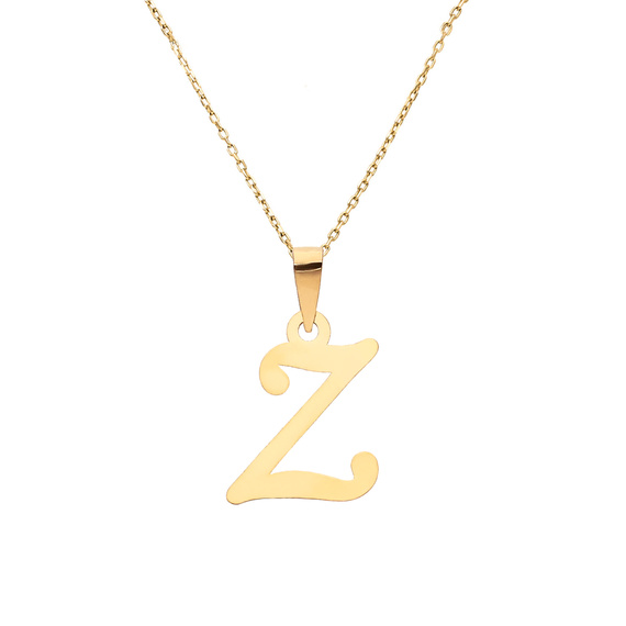 Gold-Anhänger 585 Buchstabe schräg Z