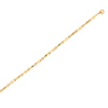 Damen Gold 585 halbsteifes Gliederarmband mit Diamanten 19,5 cm