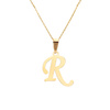 Gold-Anhänger 585 Buchstabe schräg R