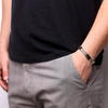 Herrenarmband aus Gold 585 dick mit Gravur 24 cm