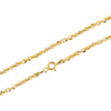 Goldkette 585 Iridiumgeflecht 2,5 mm Länge 50 cm