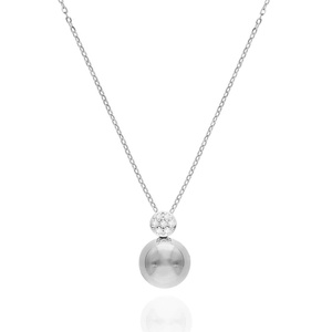Gold Halskette 585 Zirkonia Anhänger Kette Knöchel 42 cm