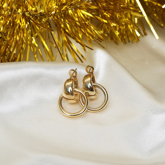 Gold Kreis Ohrringe 585 dick eingeschnittene Diamant besetzt 25 mm