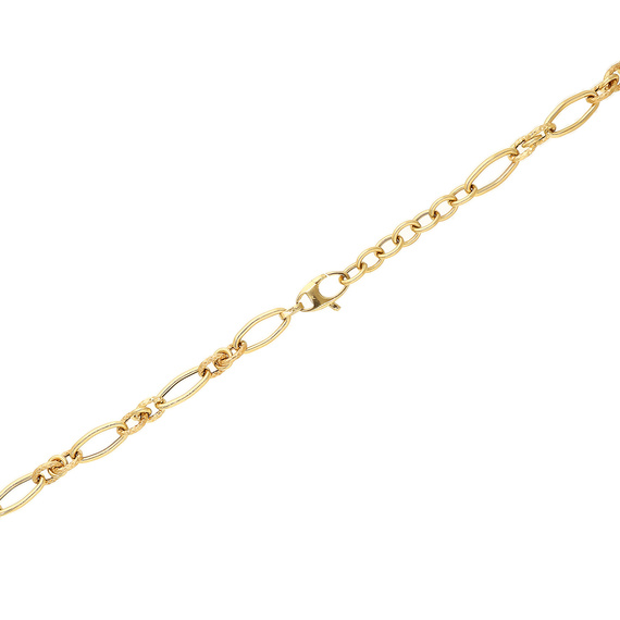 Gold Halskette 585 Kette geblasen breite Diamantglieder