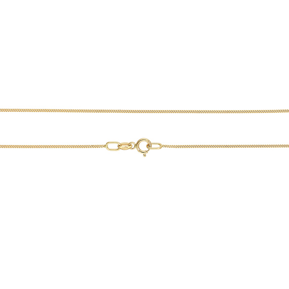 Goldkette 585 Gürteltier 1 mm Länge 45 cm