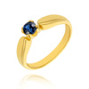 Goldring 585 runder Zirkoniumdioxid