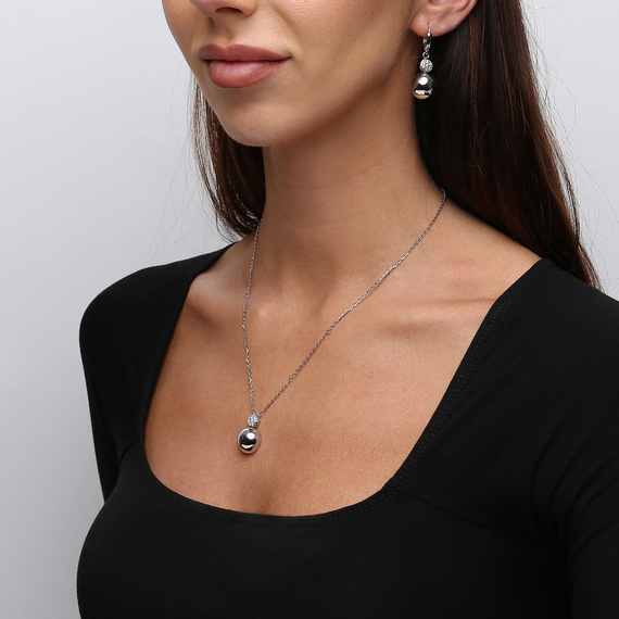 Gold Halskette 585 Zirkonia Anhänger Kette Knöchel 42 cm