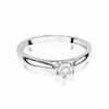Verlobungsring aus Gold mit 0,08 Karat Diamant-Illusionseffekt