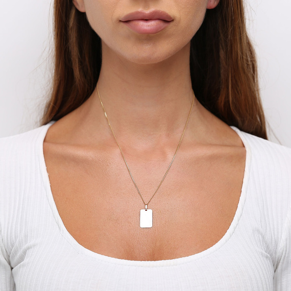 Goldanhänger 585 einfarbig Zinngravur