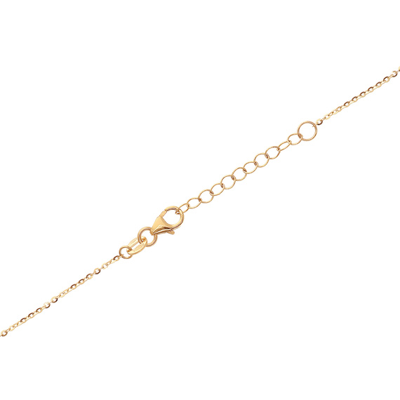 Gold 585 feierliche Schmetterlingsflügel Diamant-Halskette mit grüner Emaille