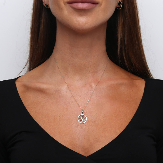 Gold-Anhänger Sonne 585 einfarbig Sonne