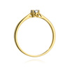 Goldener Verlobungsring mit 0,03 Karat Diamant