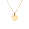 Gold-Anhänger Herz 585 Buchstabe M Höhe 1,8 cm