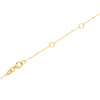 Gold Libelle Halskette 585 grün türkis Emaille Fußkettchen