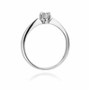 Verlobungsring aus Gold mit einem Diamanten von 0,10 Karat in einer Weißgoldfassung