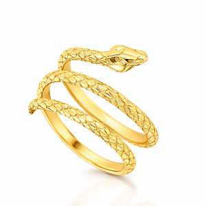 Gold 585 Schlange Schlange Diamantring