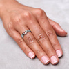 Gold Verlobungsring Herz mit 0,04 ct Diamant