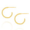 Gold-Diamant-Reifen-Ohrringe 14mm auf Post 585 Anelli
