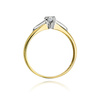 Gold Verlobungsring mit Diamant Weißgold 0,10 ct