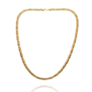 Gold Massivkette 585 Königsgeflecht 45 cm
