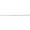 Goldkette 585 Kaffeebohnen Weiß- und Gelbgold Länge 50 cm