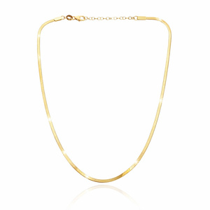 Goldband Halskette schmaler Adder 585 glatt 2,5 mm Länge 36-40 cm Choker