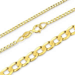 Goldkette 585 Panzerkette 2,5 mm Länge 50 cm