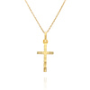 Gold 585 Diamant-Kreuz-Anhänger