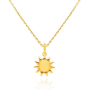 Gold-Anhänger Sonne 585 einfarbig Sonne
