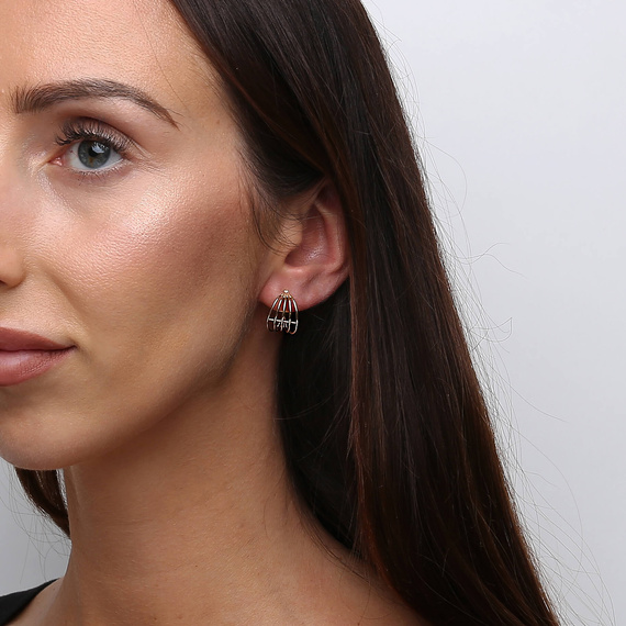 Gold 585 schlichte tropfenförmige Ohrringe