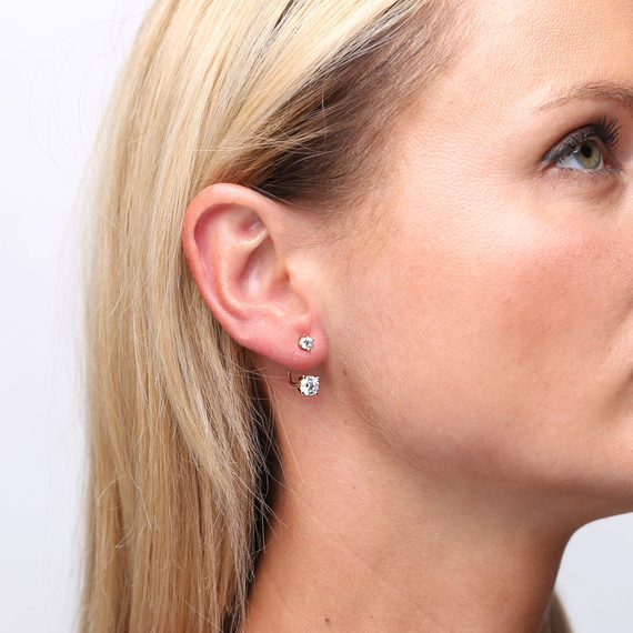 Gold 585 Zirkonia Anhänger Ohrringe