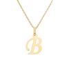 Gold-Anhänger 585 Buchstabe schräg A