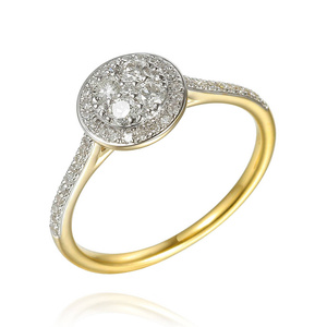 Verlobungsring aus Gold mit 0,39 Karat Diamanten